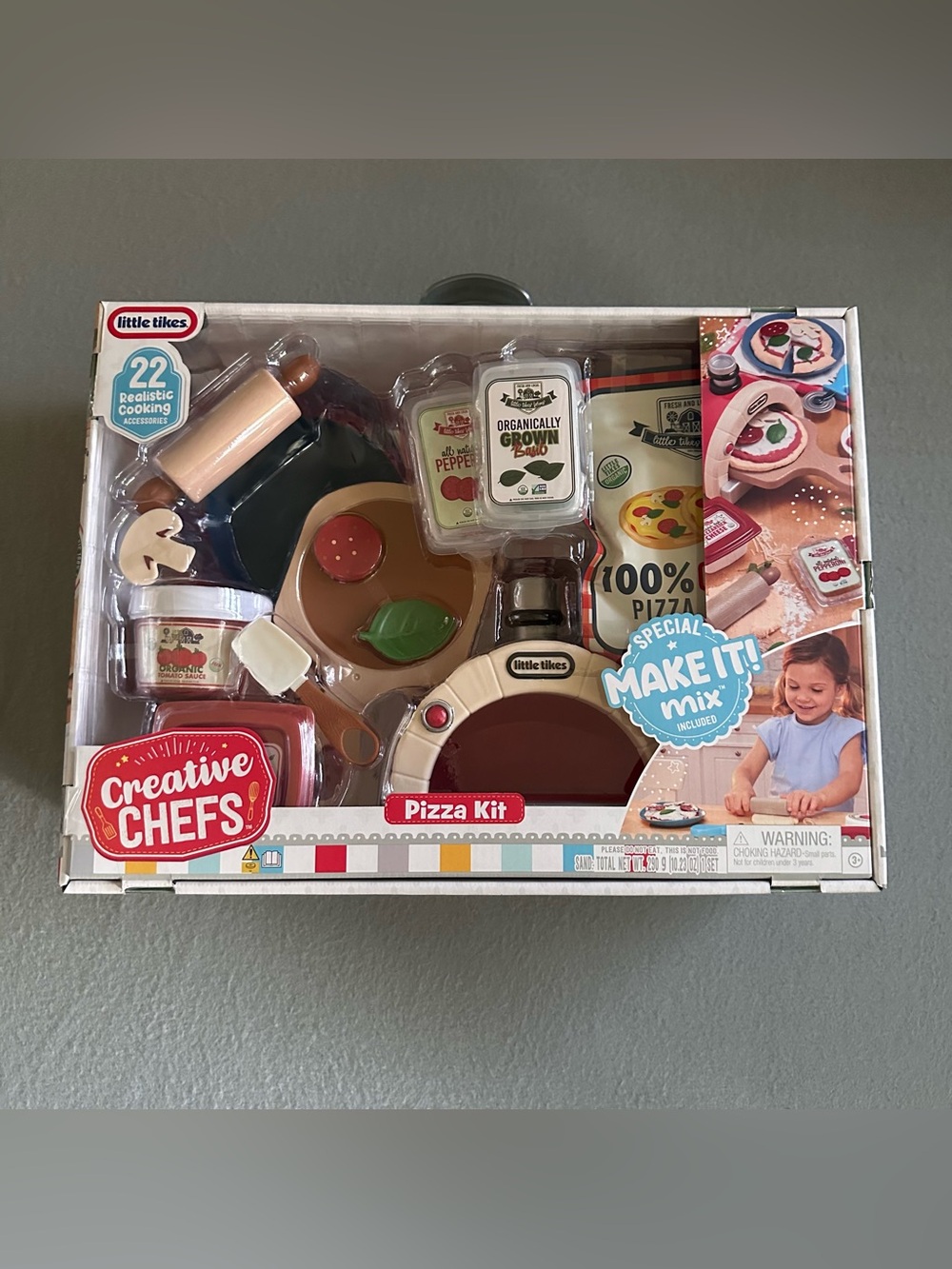 Little Tikes Creative Chefs Pizza Kit Realistic Pretend PlaySet Sensory Play New